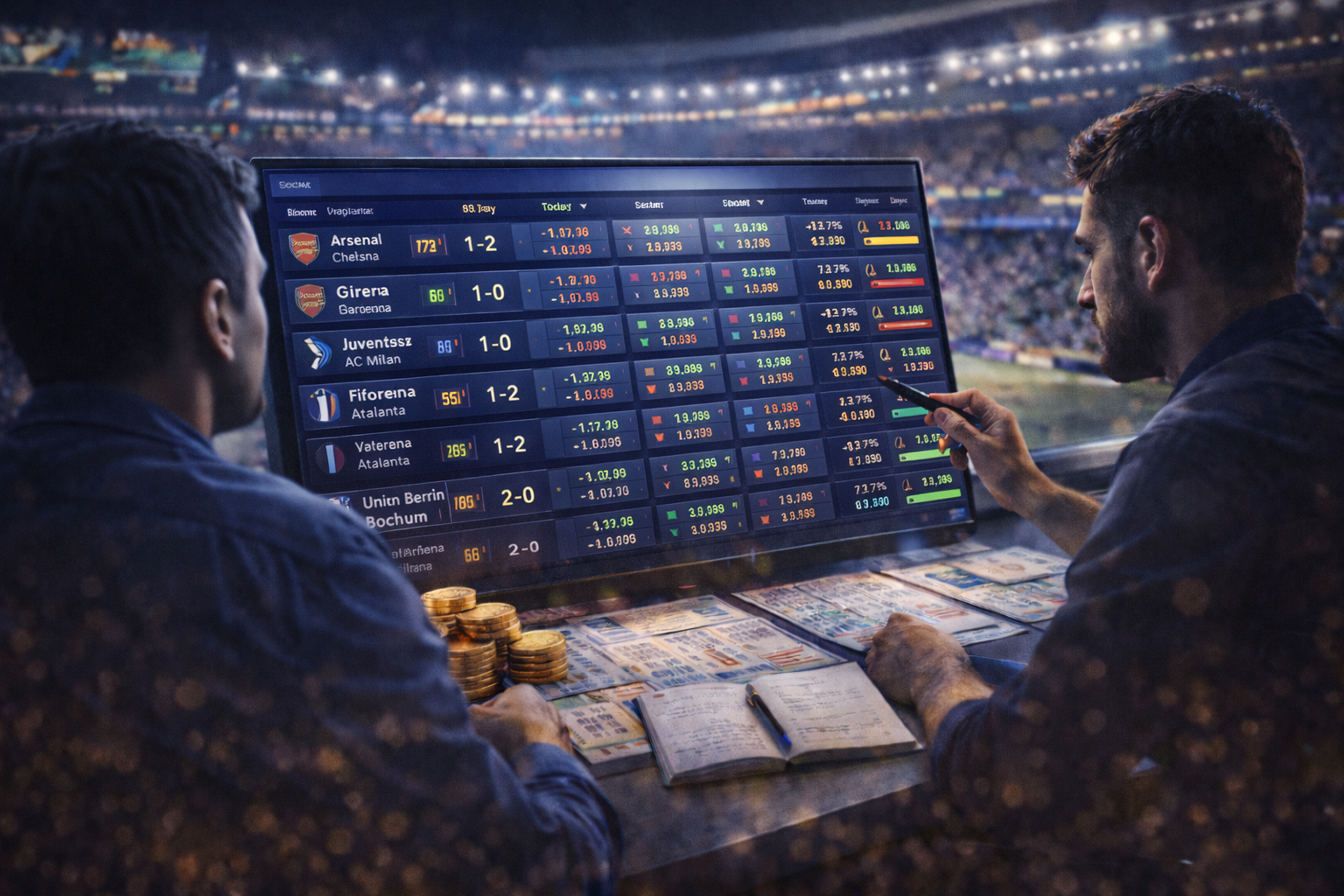 Cập nhật tỉ số và tỷ lệ cược bóng đá